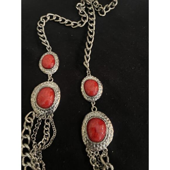 Necklace Silver Tone Heavy - Picture 7 of 7